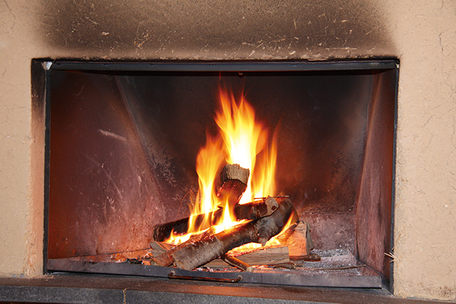 スチール製 暖炉